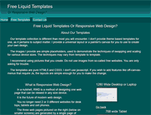 Tablet Screenshot of freeliquidtemplates.com